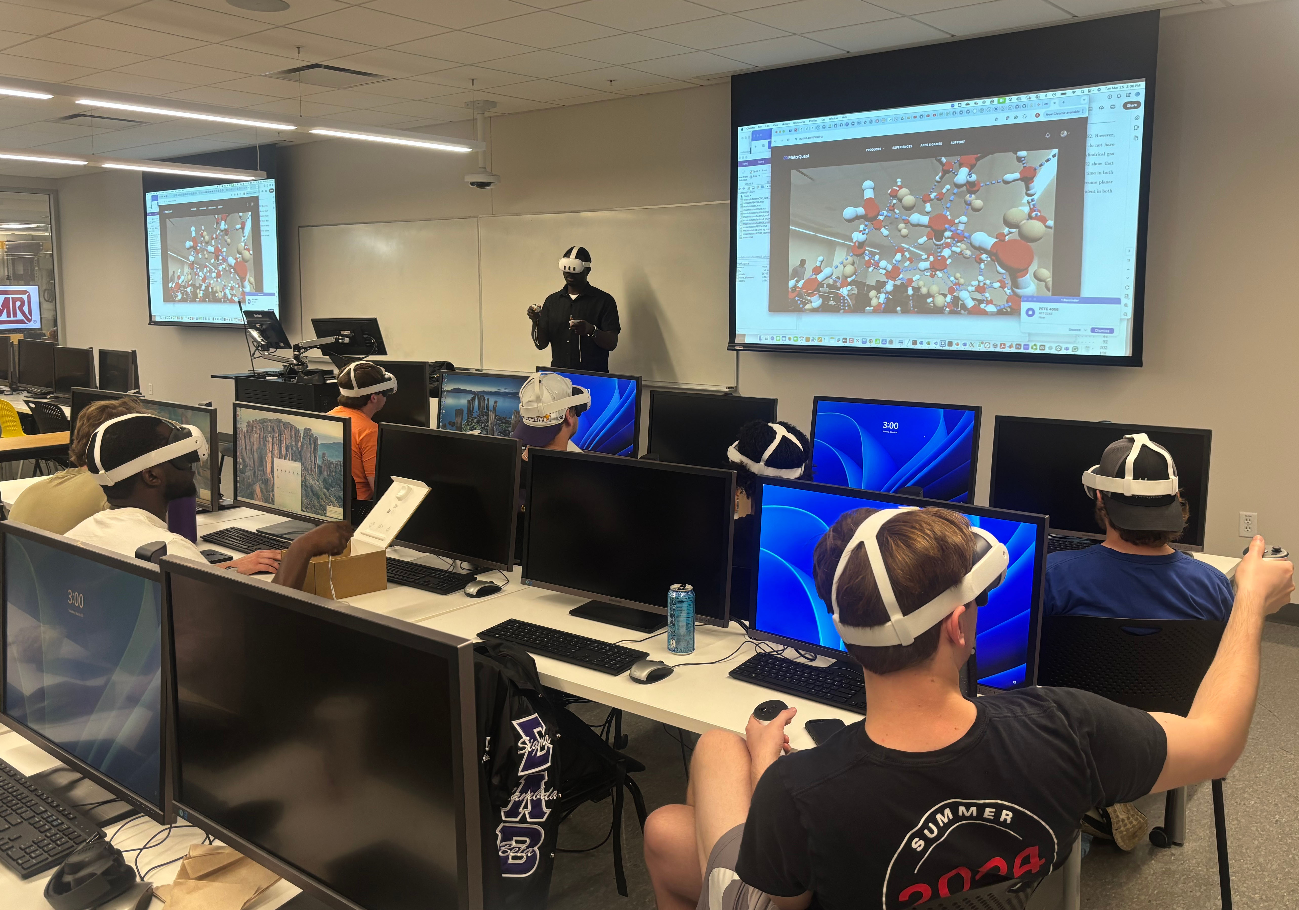 Mixed reality classroom visualization